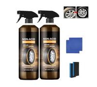 Wheel Rim Refurbishment Cleaner, Heavy Duty Rim and Tire Cleaning With Sponge & Cloth, Multi-purpose Cleaner, Turn Filthy Wheels Into Instant Shine And Lasting Protection (2 sets)