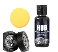 Wheel Shine Tire Coating, Car Tire Dressing Wax High Gloss Finish, Long Lasting Rim Protection Cleaner, Hub Wheel Shine for SUV Sedan Truck RV Alloy Rims Vehicle Detailing Care Restore