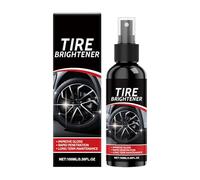 Wheel Tire Coating - 100ml Gloss Restorer, Tire Shine Spray, Protective Blackening Luster Formula, Long-Lasting Finish | Motorcycle Truck Car SUV, Vehicle Detailing Accessory, Auto Care Maintenance