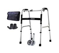 Wheel Walking Frame Support Pad Thick Aluminum Alloy Rehabilitation Auxiliary Walking Frame Elderly Walking Aid Height Adjustable (Size : B) Yearn for (A)