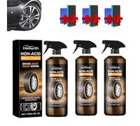Wheelblaze Wheel Cleaner, Brake Buster Wheel Cleaner, Turn Filthy Wheels into Instant Shine and Lasting Protection, Automobile and Tire Power (3pcs)