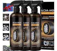 Wheelblaze Wheel Cleaner, Brake Buster Wheel Cleaner, Versatile Purpose Cleaners Turn Filthy Wheels into Instant Shine and Prevent Rubber Aging & Cracking, for All Car Tires (3PCS)
