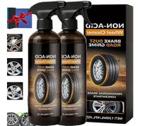 Wheelblaze Wheel Cleaner, Brake Buster Wheel Cleaner, Versatile Purpose Cleaners Turn Filthy Wheels into Instant Shine and Prevent Rubber Aging & Cracking, for All Car Tires (2PCS)
