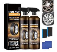 Wheelblaze Wheel Cleaner, Wheelblaze Versatile and Powerful Rust Converter, Dirt Converter Rim Cleaning, Turn Filthy Wheels into Instant Shine and Quick Polish & Refurbishme (2PCS)