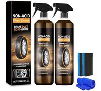 Wheelblaze Wheel Cleaner Wheelblaze, Wheel Cleaner to Urn Filthy Long-Lasting Protection Shine Boost, No Brushes Enjoy Mirror-like Reflection That (2pcs)