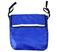 Wheelchair Backpack Bag, Large Capacity Hanging Storage Bag for Wheelchair Mobility Scooter, Oxford Cloth Durable Accessories with Reflective Stripe, Easy Attach to Any Mobile Devi (Azul)