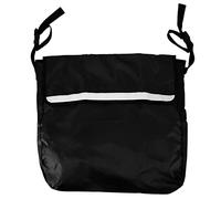 Wheelchair Backpack Bag, Large Capacity Hanging Storage Bag for Wheelchair Mobility Scooter, Oxford Cloth Durable Accessories with Reflective Stripe, Easy Attach to Any Mobile Devi (Negra)