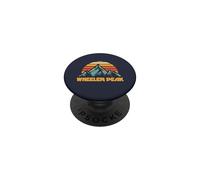 Wheeler Peak New Mexico Retro Turquesa PopSockets PopGrip Adhesivo