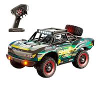 wheelfun 1/18 C8820-B Camión de curso corto con control de radio 4x4 todoterreno RC Car 25A cepillado ESC 380 Motor 31KM/H velocidad de transmisión de metal modelo de grado hobby para adultos (verde)