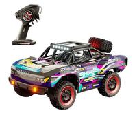 wheelfun 1/18 C8820-B Camión de curso corto con control de radio 4x4 todoterreno RC Car 25A cepillado ESC 380 Motor 31KM/H velocidad de transmisión de metal modelo de grado hobby para adultos (morado)