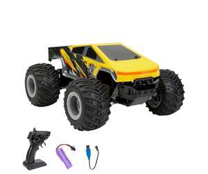 wheelfun 1:24 2.4GHz Radio Control Off Road Vehículo Pickup Truck Q208 RC Electric Four Wheel Drive Pickup RTR Luces LED Transmisor Modelo de grado Hobby para adultos Hobby