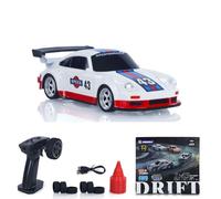 wheelfun 1/43 - Mini Coche de Deriva a Control Remoto de Alta Velocidad de 2.4 GHz con Motor de tracción en Todas Las Ruedas, Controlador electrónico de Velocidad ESC, servomotor, iluminación