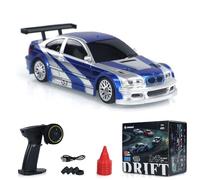 Wheelfun 1/43 RC Escala Listo para Usar Coche de Carreras Control Remoto Drift Auto 4WD Mini con Luces LED