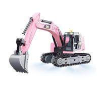 wheelfun 1/64 RTR aleación RC excavadora HG4 301 luz LED sonidos realistas 2.4G mando a distancia modelo excavadora máquina de juego al aire libre