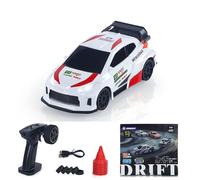 wheelfun 2.4Ghz 1/43 RC Drift Car Vehículos de carreras 4Wd de alta velocidad RTR Mini coche modelo de juguete Radio Batería Luces Giroscopio Hobby Grado Modelo para niños y niñas Cumpleaños
