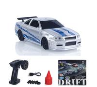 wheelfun 4304A 2.4Ghz 1/43 RC Drift Car 4Wd Vehículos de carreras de alta velocidad RTR Mini modelo de coche de radio luces de batería modelo de grado hobby con giroscopio enemigo a partir de 14 años
