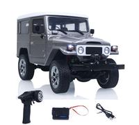 wheelfun 4x4 HG 1/16 Multi Terrain RC Off Road Vehículo HG4 211 Cabrestante eléctrico Control remoto Crawler Car Dual 050 Motors 2.4GHz Radio Hobby Grade Modelo para mayores de 14 años (gris)