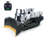 wheelfun Bulldozer hidráulico a control remoto 1:14 LR776 VAY 776 Metal RC Dozer 5CH Válvula Modelo Vehículo de Construcción Radio Luz Sonido Hobby Modelo