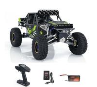 wheelfun Capo 1/8 RC U4 Camión sobre orugas de 2 velocidades, unidad de humo, servo ESC, sistema de sonido de luz, control remoto, camión de carreras CD1582X