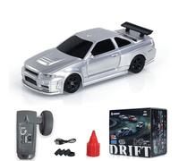 wheelfun Coche de carreras listo para correr Gyro Drift Car 4WD Traffic Cones Mini juguete para niños