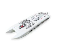 wheelfun DTRC RC Boat ARTR G30E Modelo 30CC Gasolina Racing Fabricado con Kevlar W/O Sistema de Radio Modelo de Grado Hobby