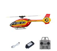 wheelfun Helicóptero radiocontrolado 1/30 Rc Era 6Ch C190 Motores duales sin escobillas Rtf Modelo Avión H145 Rotor de cola conductado sin Aileronless