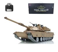 wheelfun Heng Long 1/16 RC Tank 7.0 2.4G Upgraded Metal Ver M1A2 Abrams RTR RC Tank 3918 Smoking Generator BB Shooting Airsoft Tank That Shoot