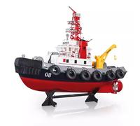 wheelfun Heng Long 2.4G 10Km/H RC Barco de lucha contra incendios a control remoto de agua Spray Modelo de barco Motor ESC Servo Radio Controlador BB Disparo Tanque de Airsoft que dispara