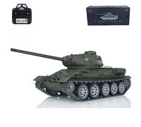 wheelfun Heng Long Infrarot Combat RC T34-85 Tanque giratorio 1/16-360°, ruedas metálicas, BB Shooting Airsoft Tank