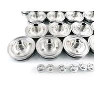 wheelfun Henglong Ruedas de carretera de metal para tanque alemán King Tiger RC 3888A, piezas de repuesto para adultos Hobby