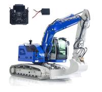 wheelfun Jd Modelo 1/14 2 brazos 7Ch RC Excavadora hidráulica Acoplador de liberación rápida Metal Radio Control excavadora Vehículo de construcción Luz Sonido Hobby Modelo para mayores de 14 años