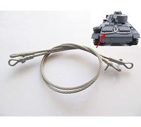 wheelfun Mato MT110 - Cable de remolque de metal para tanque de control remoto alemán Panzer III a escala 1/16, pieza de repuesto para adultos