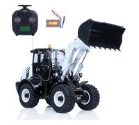 wheelfun RTR LESU 1/14 Cargador hidráulico de control remoto de metal Aoue Wa100M-8 4 x 4 RC Máquina de carga con bloqueo de eje Luz de sonido Flysky St8 Radio Hobby modelo para mayores de 14 años