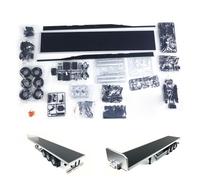 wheelfun US en stock, semirremolque de plataforma plana con chasis RC de 3 ejes sin montar, compatible con camión tractor Tamiya modelo 1/14