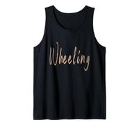 Wheeling West Virginia Diseño Elegante Vintage Camiseta sin Mangas