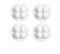 Wheels - 20 ruedas adhesivas universales para muebles, ruedas giratorias de 360° silenciosas no perforadas para muebles (blanco B)