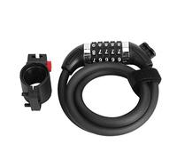WheelUp Candado para Bicicleta con Código de 5 Dígitos, Cerradura Antirrobo para Bici de Montaña y, Cuerda de Acero Recubierta PVC, Resistente a la Lluvia (1,8 metros)
