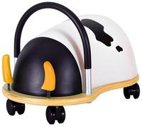 Wheelybug Ruedas de Madera para niños pequeños, Ruedas giratorias multidireccionales, Juguete de Desarrollo Certificado de Seguridad para diversión al Aire Libre/Interior, pequeño (1 a 3 años), Vaca