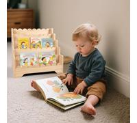 Whemyreat estantería de madera para niño, estantería de pie para habitación y oficina, almacenamiento para niños