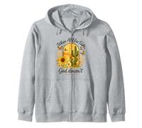 When All Else Fails God Doesn'T Psalm 73:26 Sunflower Cactus Sudadera con Capucha