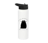 When all else fails, hug your cat Stainless Steel Insulated Water Bottle
