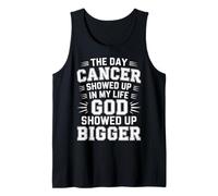 When Cancer Came God Showed Up Even Bigger - Camiseta sin Mangas