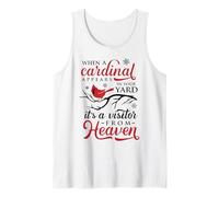 When Cardinals Appear Cardinal Bird Camiseta Niños Mujeres Hombres Camiseta sin Mangas