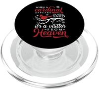 When Cardinals Appear Cardinal Bird Camiseta Niños Mujeres Hombres PopSockets PopGrip para MagSafe