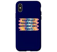 When Cruelty Becomes Normal Compassion Looks Radical Retro Carcasa para iPhone X/XS