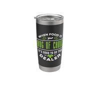 When Food Is Your Drug Veggies Vegetales Farmers Vegan Chef Vaso térmico de acero inoxidable de doble pared