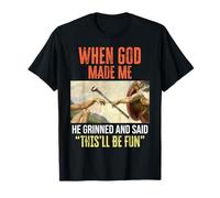 When God Made Me - Funny Creation of Adam Golf Camiseta