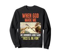 When God Made Me - Funny Creation of Adam Golf Sudadera