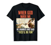 When God Made Me - Funny Creation of Adam Soccer Camiseta