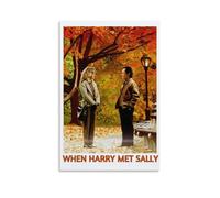 When Harry Met Sally Película Póster Pintura Decorativa Lienzo Arte de Pared Salón Póster Dormitorio Pintura, Arte de Pared Impresión de Imagen Moderna Decoración de Habitación Familiar 24 x 36